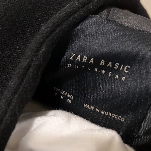 Zara wool blend coat with wrap collar - Picture 3 of 3